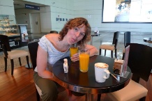 Warten am Flughafen......