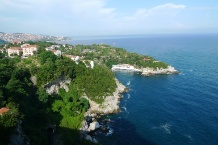 Blick aus dem Hotelfenster. Im Hintergrund liegt Zonguldak.