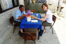 Achmed & Seraina beim Vespern