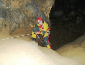 Seraina beim Einstieg