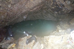 Auftauchstelle hinter dem Siphon