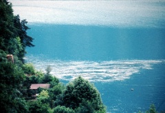 Wasseroberfläche oberhalb des Quellaustritts bei Schmelzwasser
Foto P. Pfister